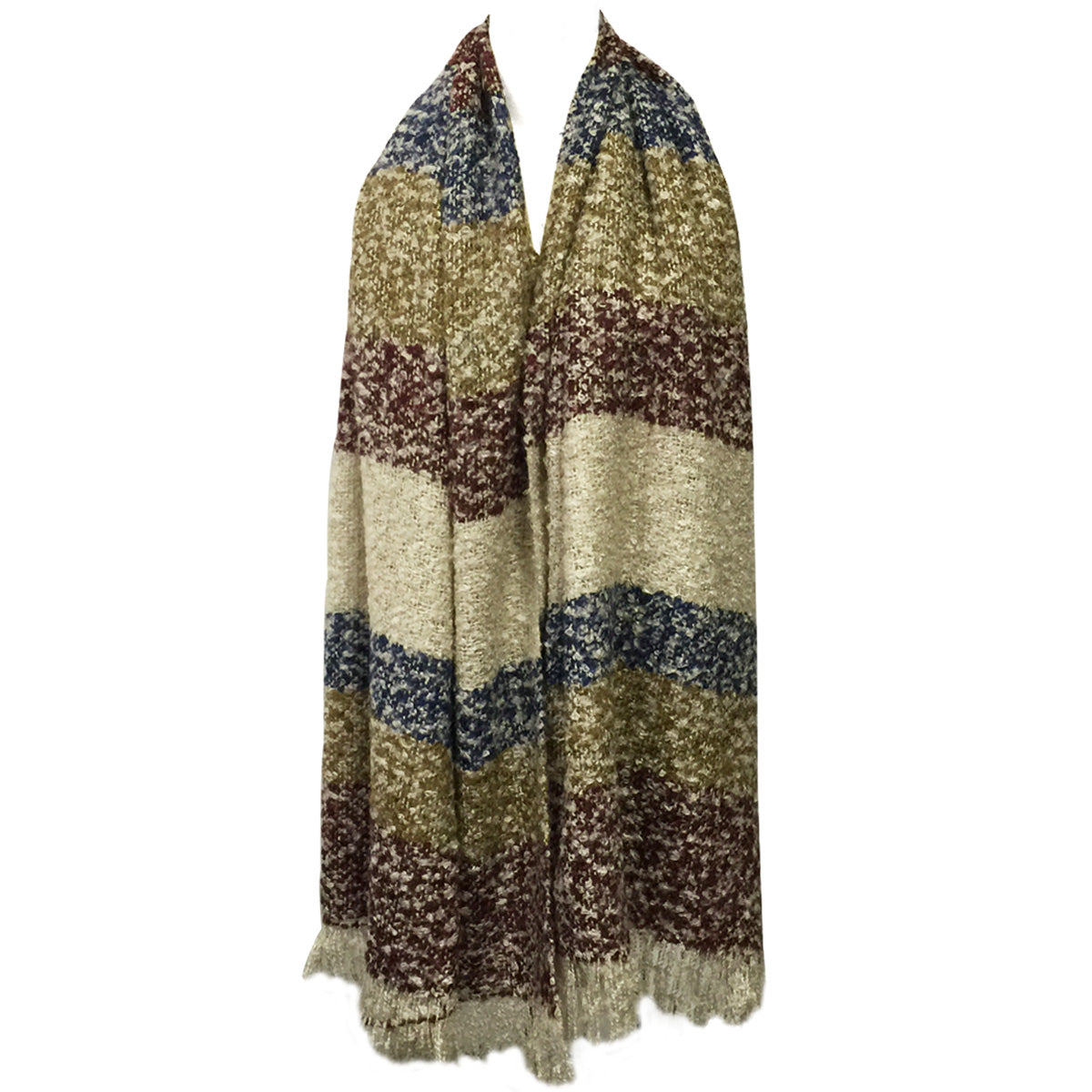 Wrapables Warm Fall and Winter Shawl Wrap Scarf with Tassels
