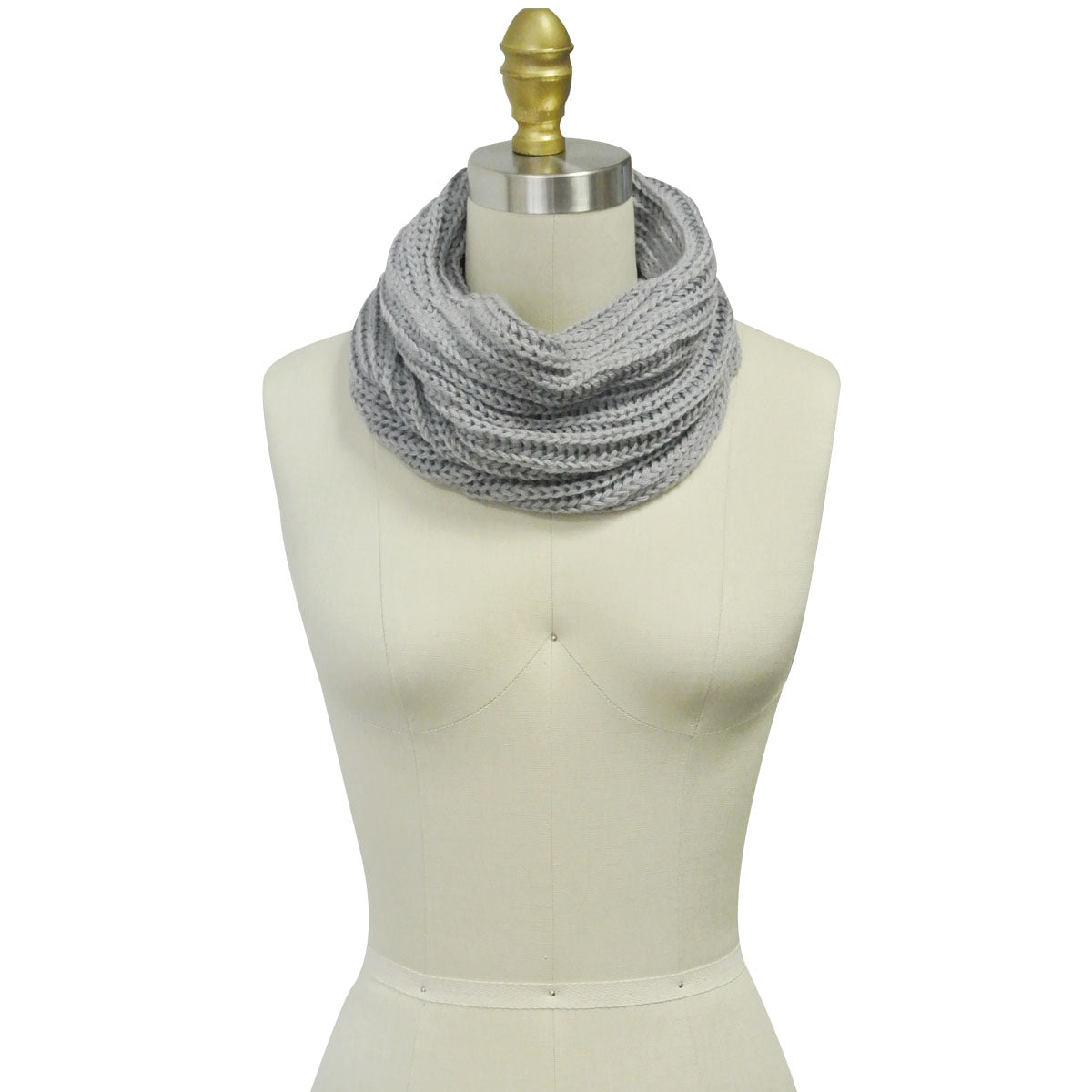 Wrapables Winter Cotton Wool Single Loop Circle Scarf