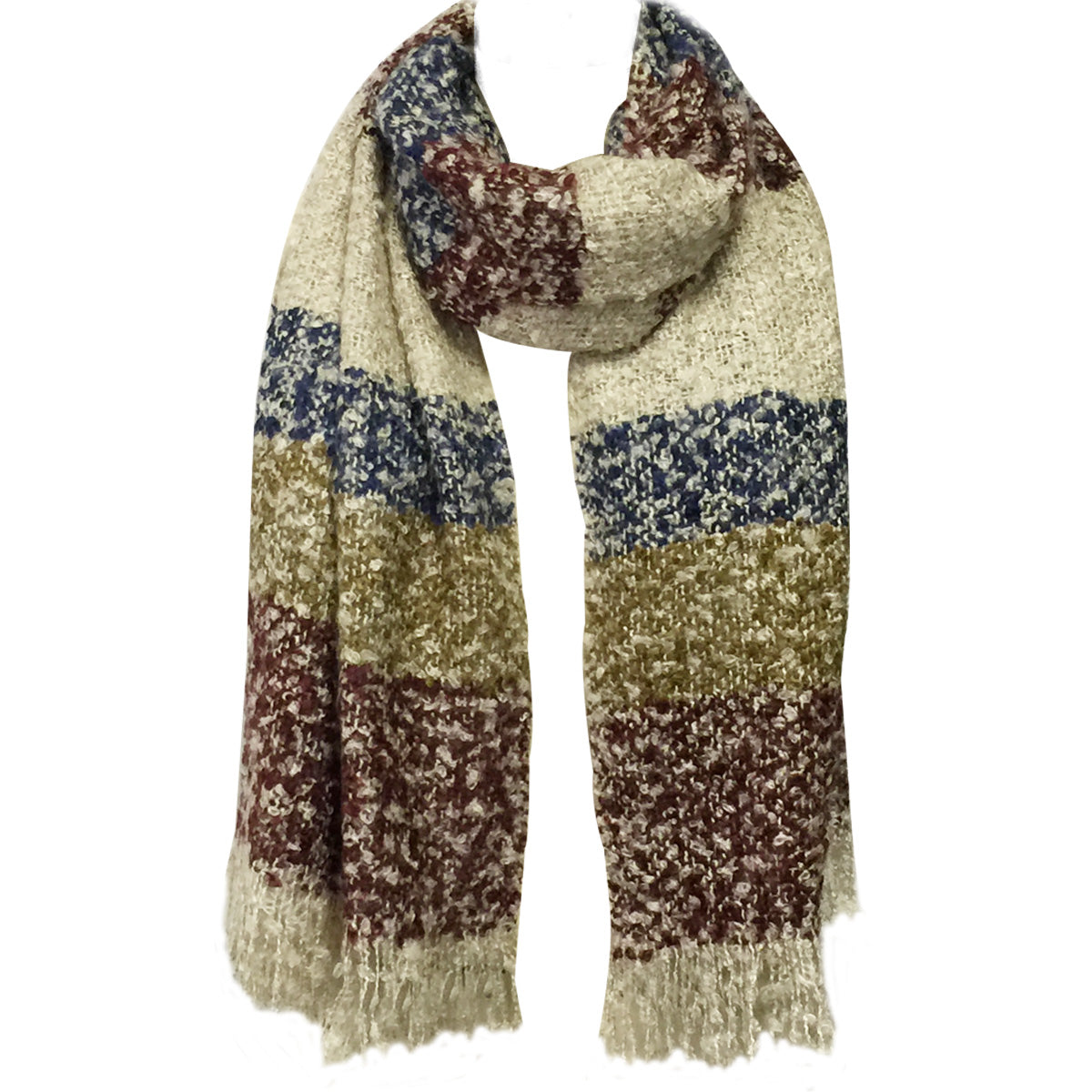 Wrapables Warm Fall and Winter Shawl Wrap Scarf with Tassels