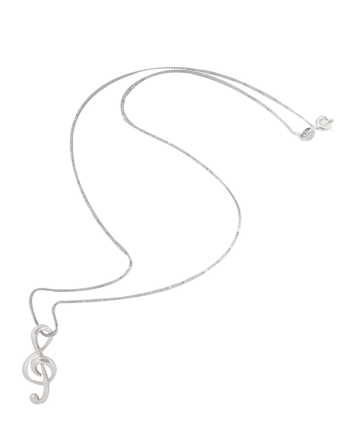 Wrapables Treble Clef Musical Note Pendant Necklace