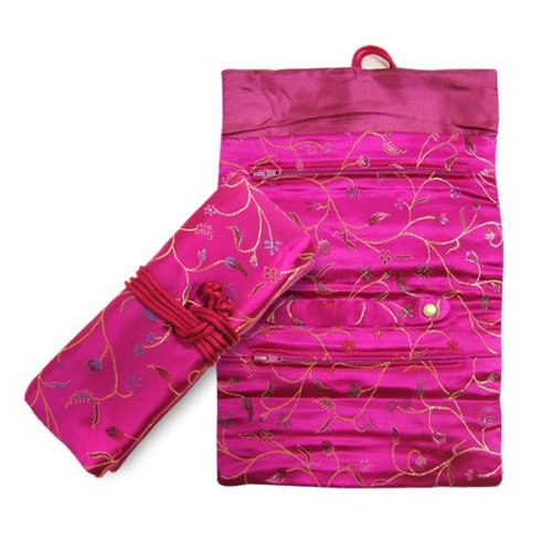 Brocade Jewelry Roll