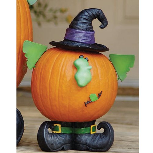 Witch Pumpkin Decorative - Small