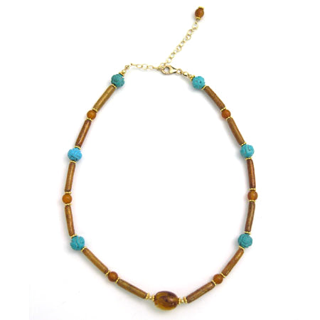 Butterscotch Amber Nugget Necklace