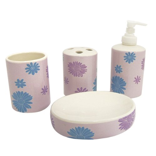 Floral Print Bath Ensemble