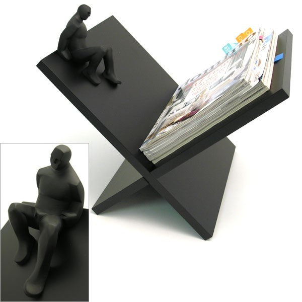 Human Magazine Rack