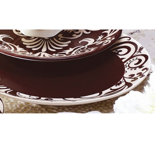 Victoria Stoneware Chocolate Vines Dinnerware
