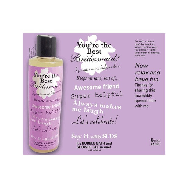 Say It with Suds Greeting Message Shower Gel