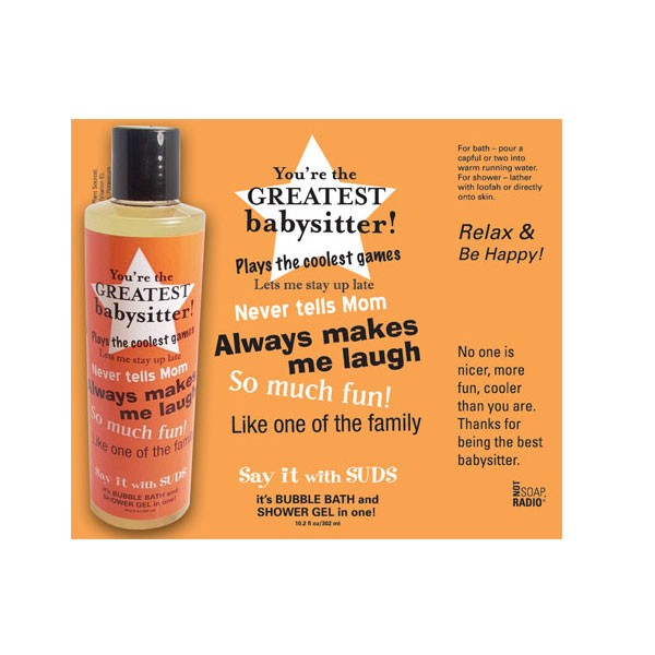 Say It with Suds Greeting Message Shower Gel