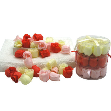 Wrapables Scented Rose Soaps (Set of 12)