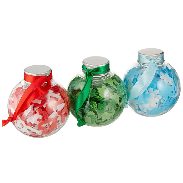 Holiday Bath Confetti Ornaments (set of 3)