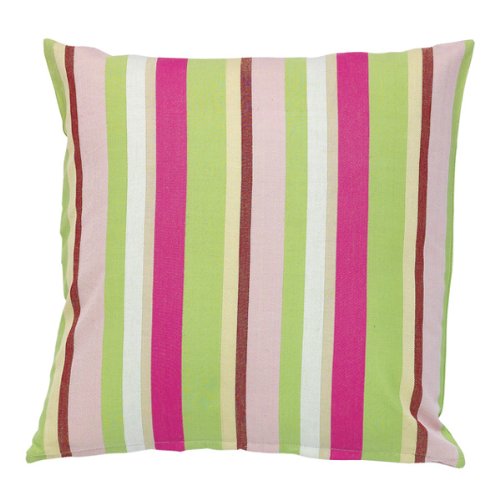 Belgravia Stripe Throw Pillow - Azalea