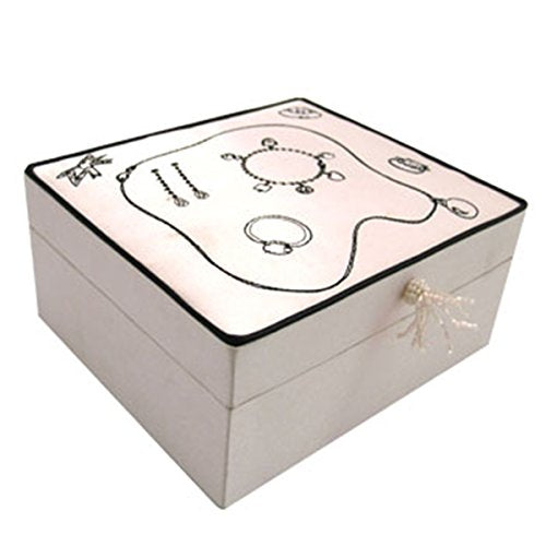 Amelie Jewelry & Trinkets Embroidered Satin Jewelry Box