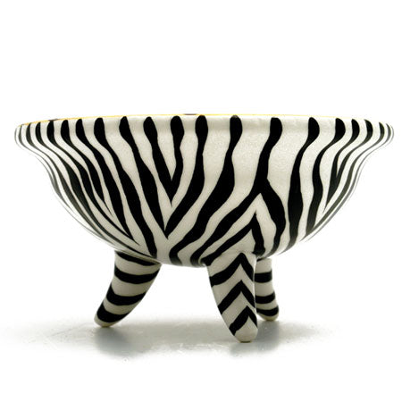 Animal Print Zepard Footed Jewelry Dish