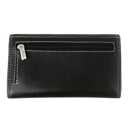 Silver Buckle Long Wallet