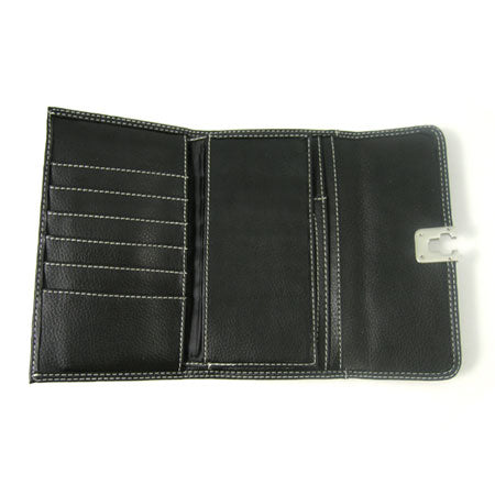 Silver Buckle Long Wallet