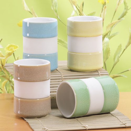 Silicone Band Tea Mugs (set of 4)