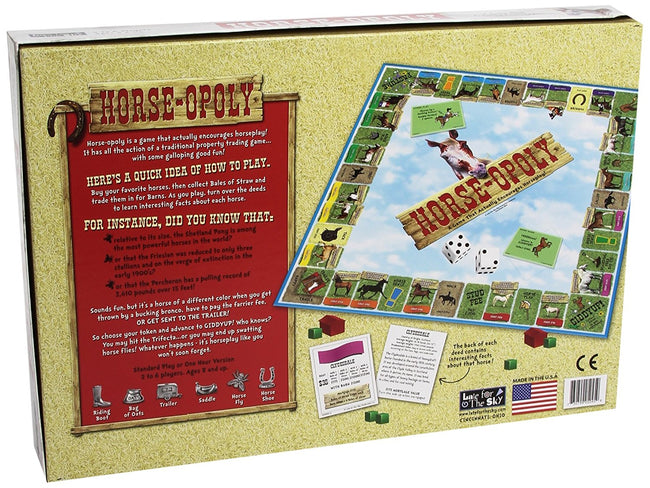 Horse-Opoly Monopoly Board Game