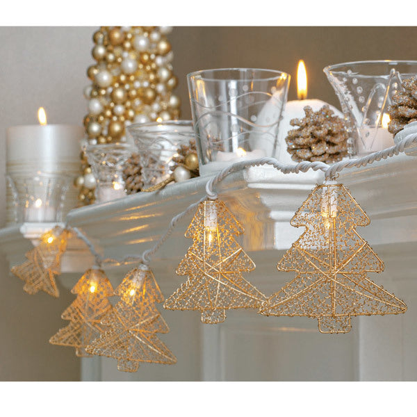 Wire Tree String Lights (set of 10)