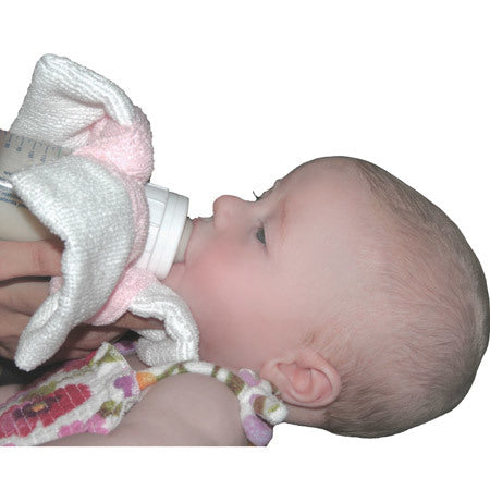 Baby Bottle Bibs (set of 2) - Pink
