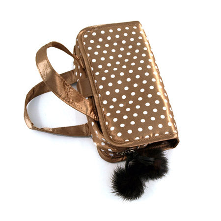 Polka Dot Travel Cosmetic Bag