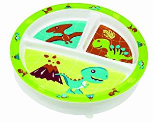 Prehistoric Pals Divided Suction Plate (8" diam)