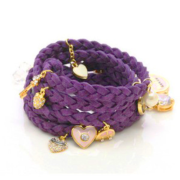 Celebrity Charm Leather Bracelet