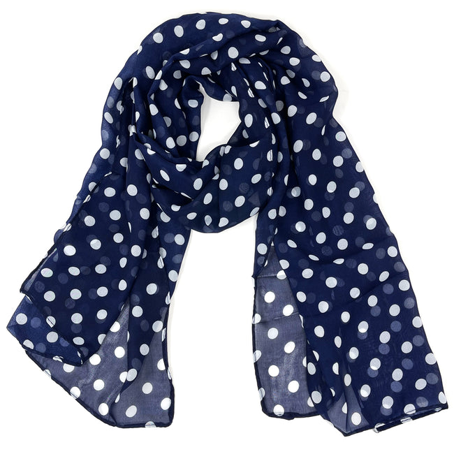 Wrapables Chiffon Polka Dot Scarf