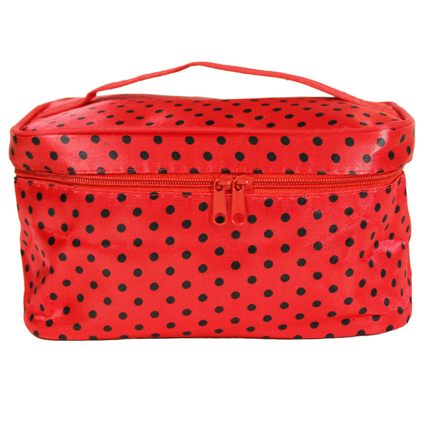 Polka Dot Cosmetic Bag Organizer