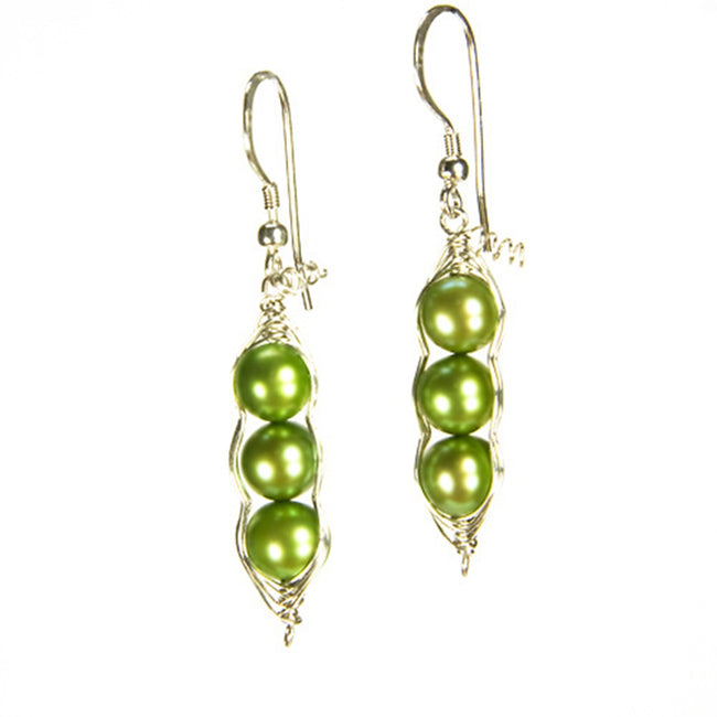 Three Peas in a Pod Freshwater Pearl Earrings