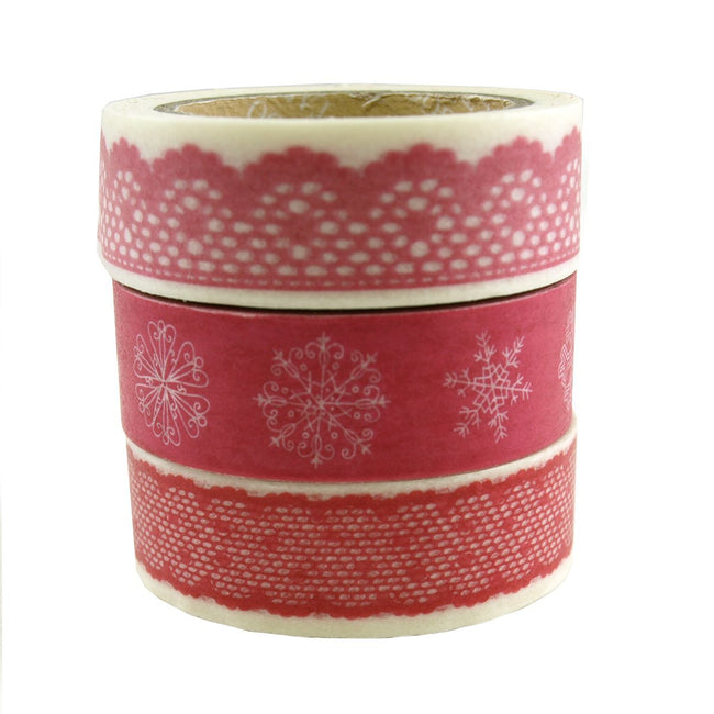 Winter Lace Japanese Washi Masking Tape (Set of 3)