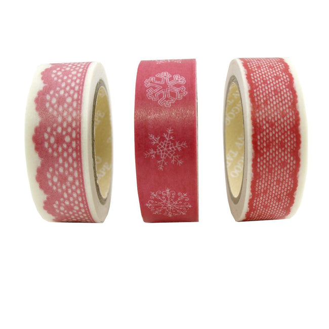 Winter Lace Japanese Washi Masking Tape (Set of 3)