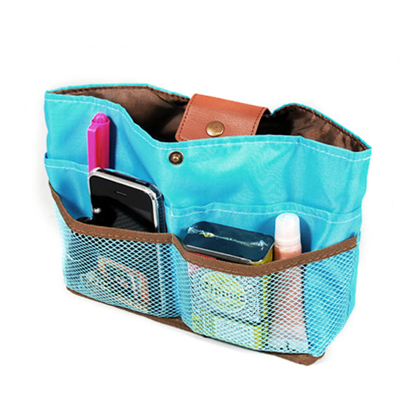 Wrapables Ultimate Purse Insert Handbag Organizer and Day Clutch Sky Blue