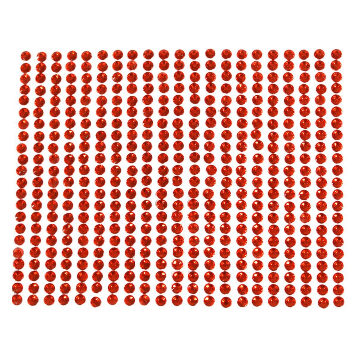 Red Crystal Diamond Sticker Adhesive Rhinestones, 846 pieces