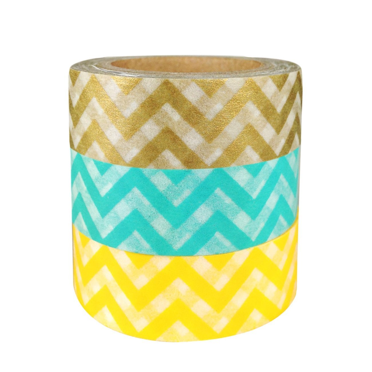 Wrapables Sea Breeze Retro Japanese Masking Tape Washi Tape, Set of 3