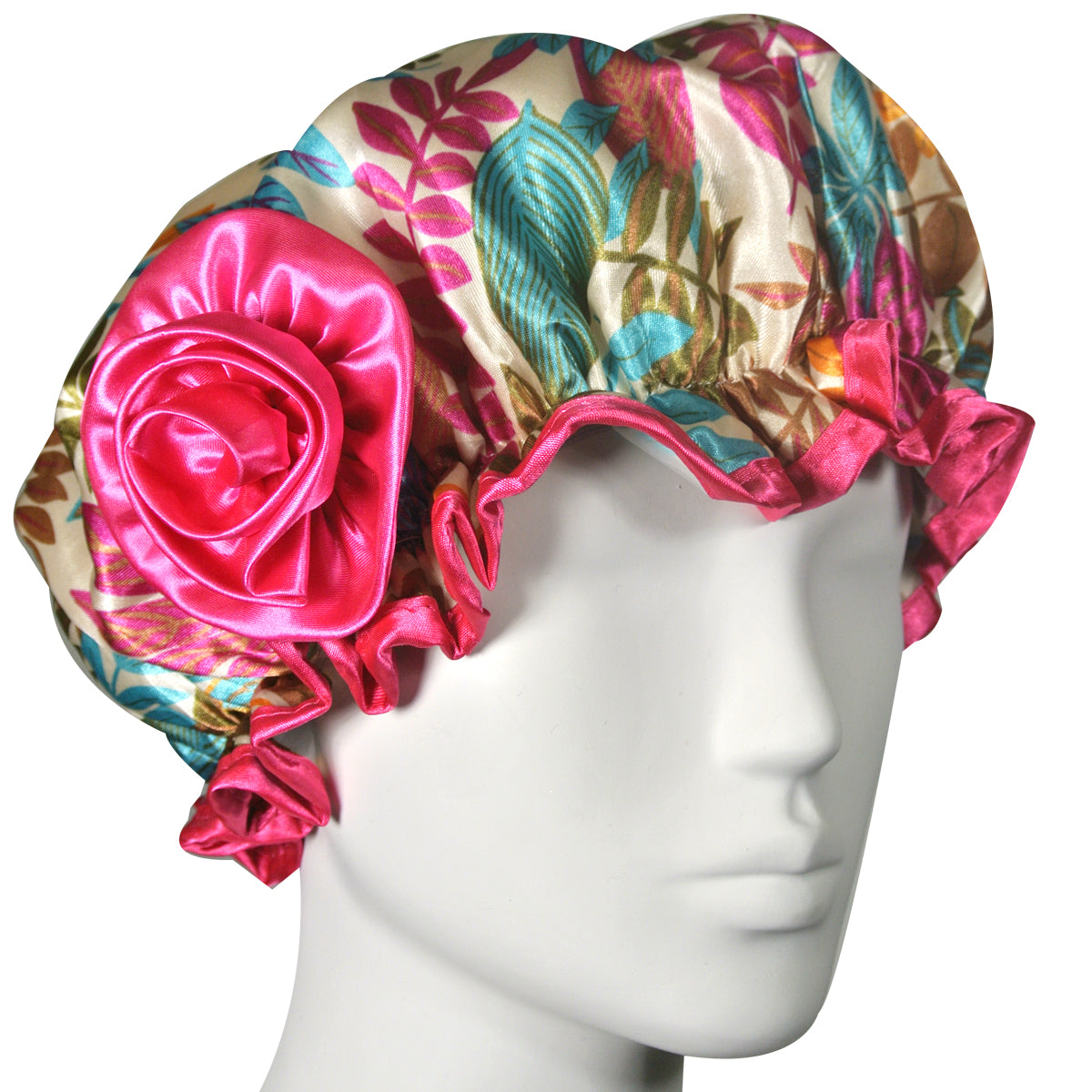 Wrapables Stylish Satin Shower Cap