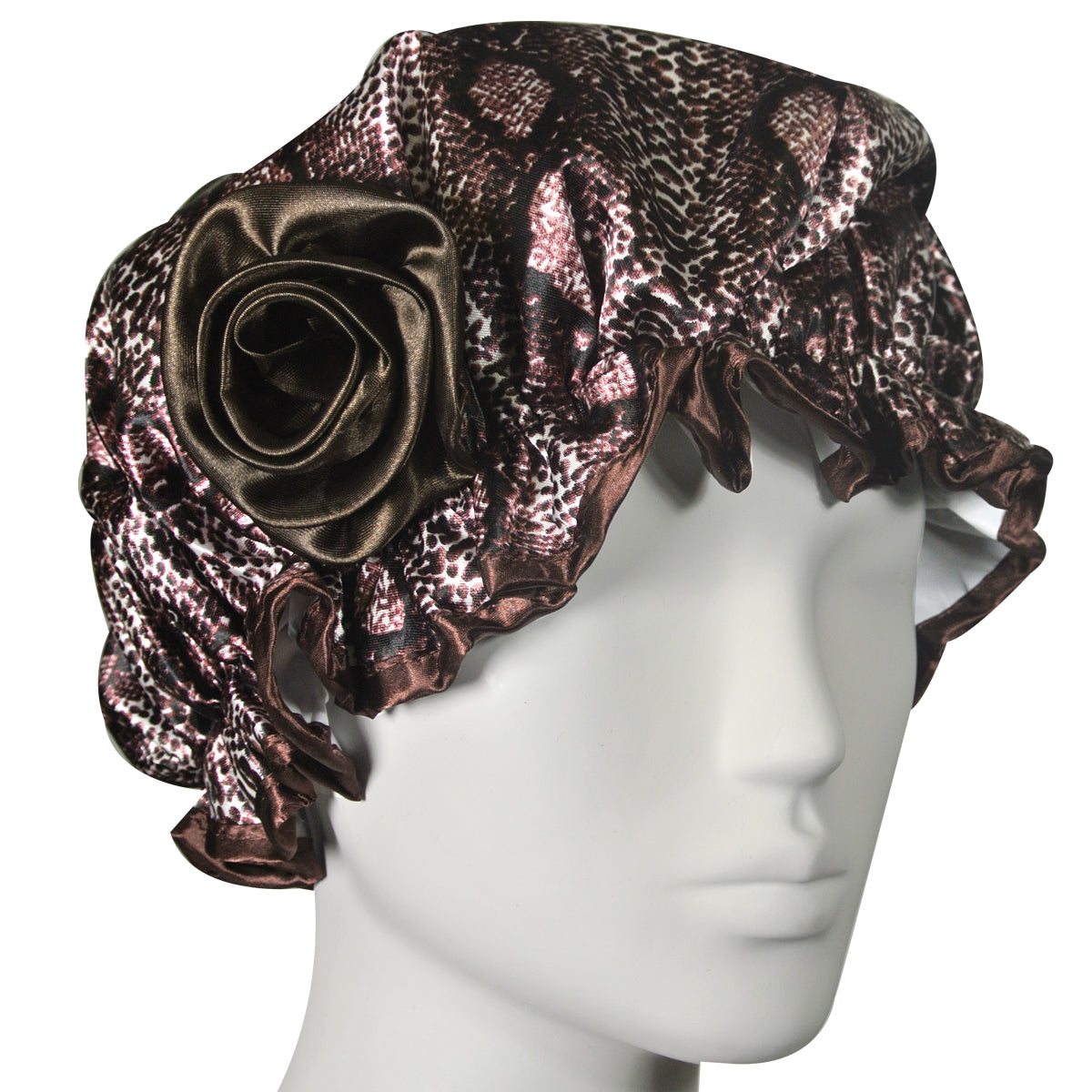 Wrapables Stylish Satin Shower Cap