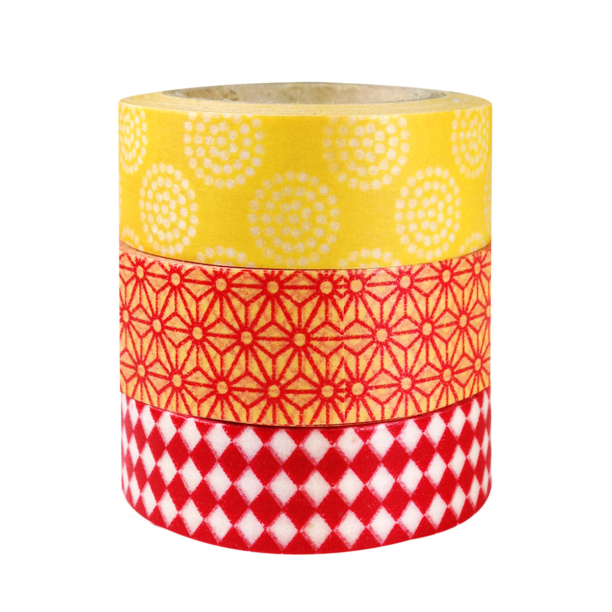 Warm Tones Japanese Washi Masking Tape (Set of 3)
