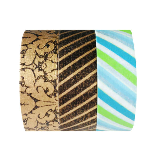 Wrapables Father's Day Patterns Japanese Washi Masking Tape (Set of 3)