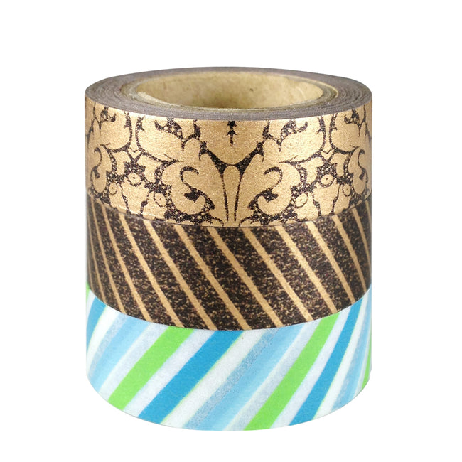 Wrapables Father's Day Patterns Japanese Washi Masking Tape (Set of 3)