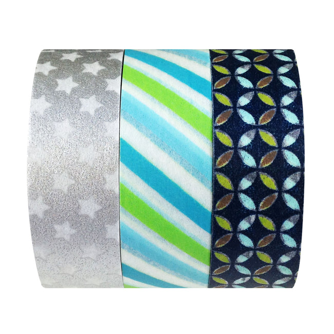Stars & Stripes Japanese Washi Masking Tape (Set of 3)