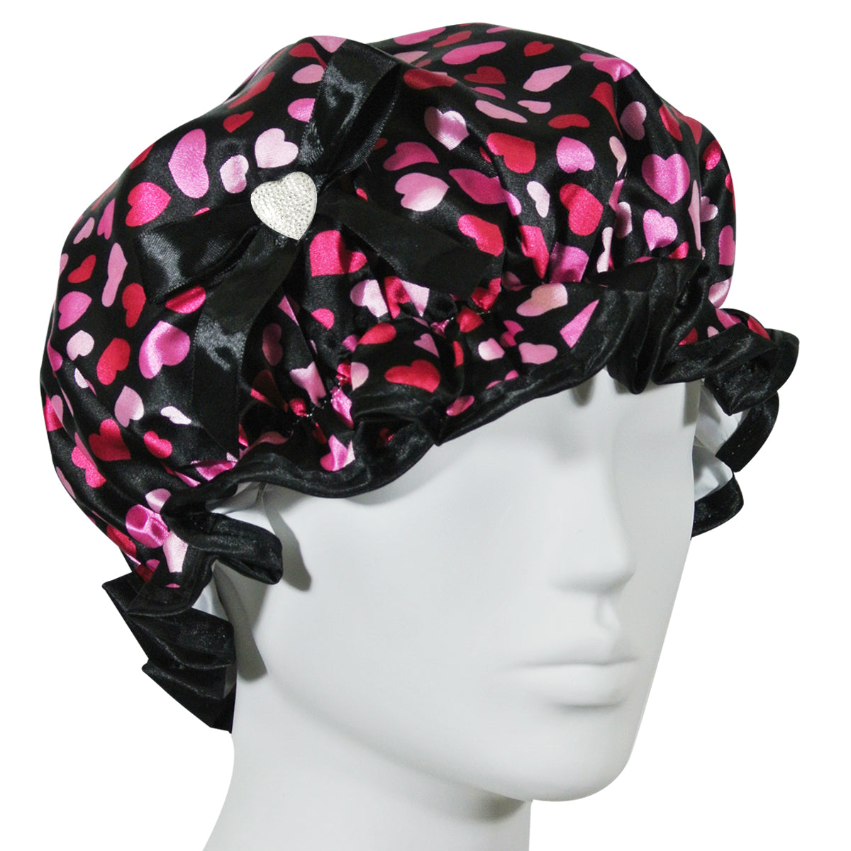 Wrapables Stylish Satin Shower Cap