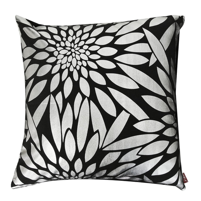 Kella Milla Silver Bloom Throw Pillow Cover