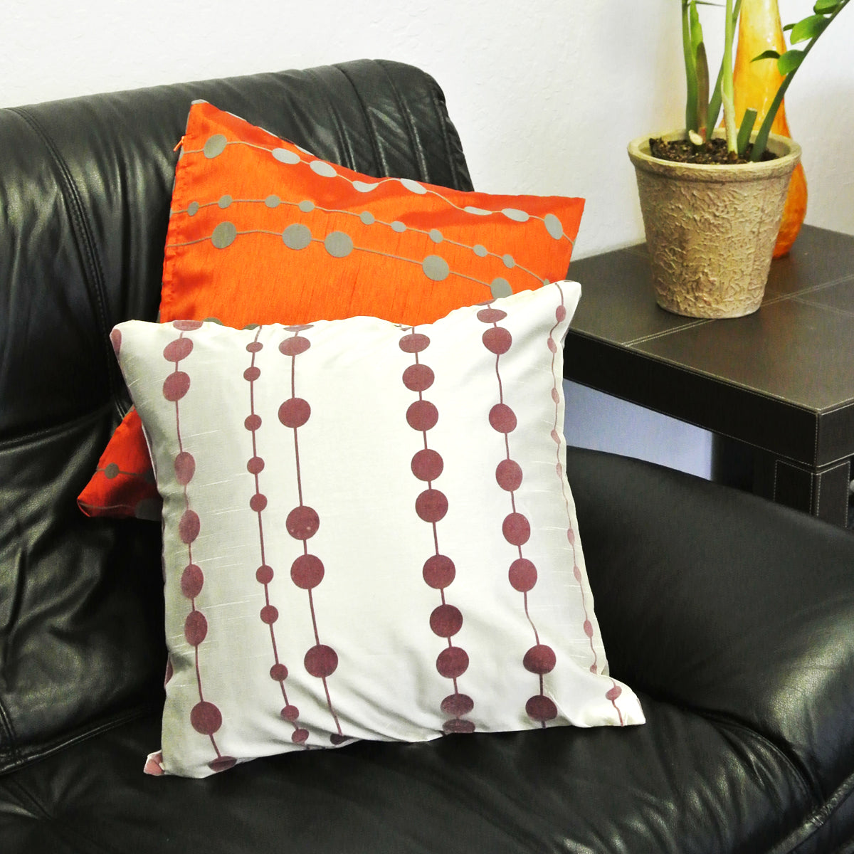 Kella Milla String of Dots Throw Pillow Cover