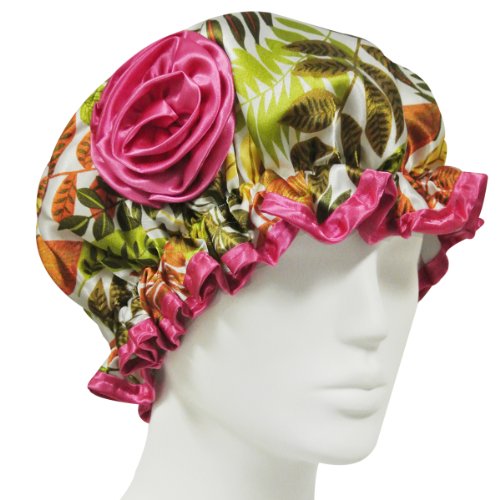 Wrapables Stylish Satin Shower Cap