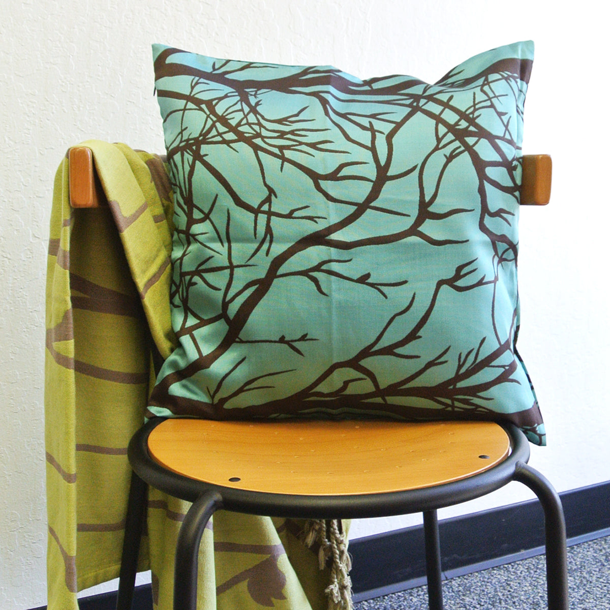 Kella Milla Contemporary Woodlands Throw Pillow Cover
