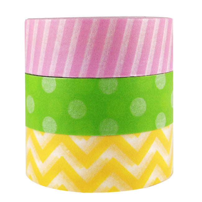 Wrapables It's a Girl! Japaese Washi Tape Masking Tape, Set of 3