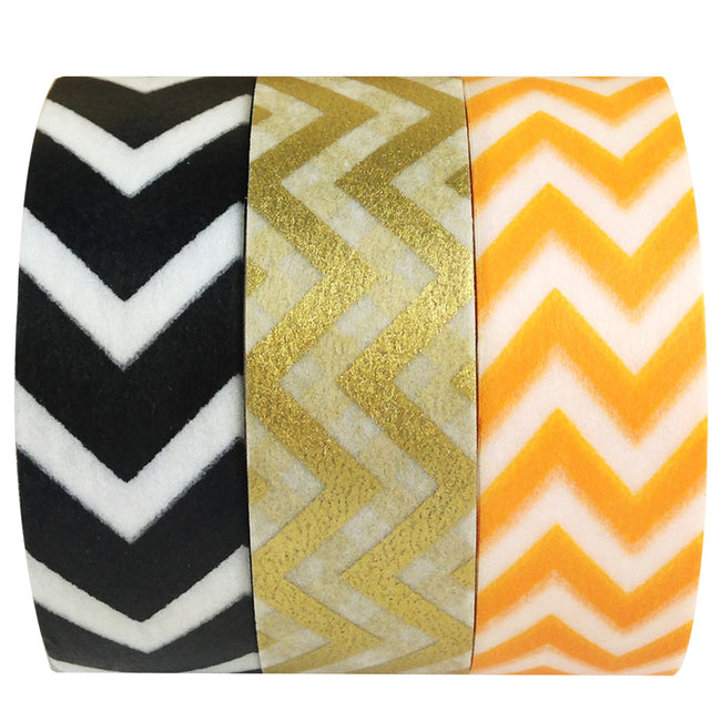 Wrapables Impressions Japanese Washi Masking Tape (Set of 3)