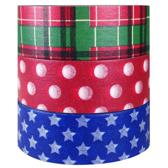 Wrapables Americano Japanese Washi Masking Tape (Set of 3)