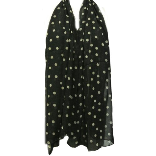 Wrapables Chiffon Polka Dot Scarf