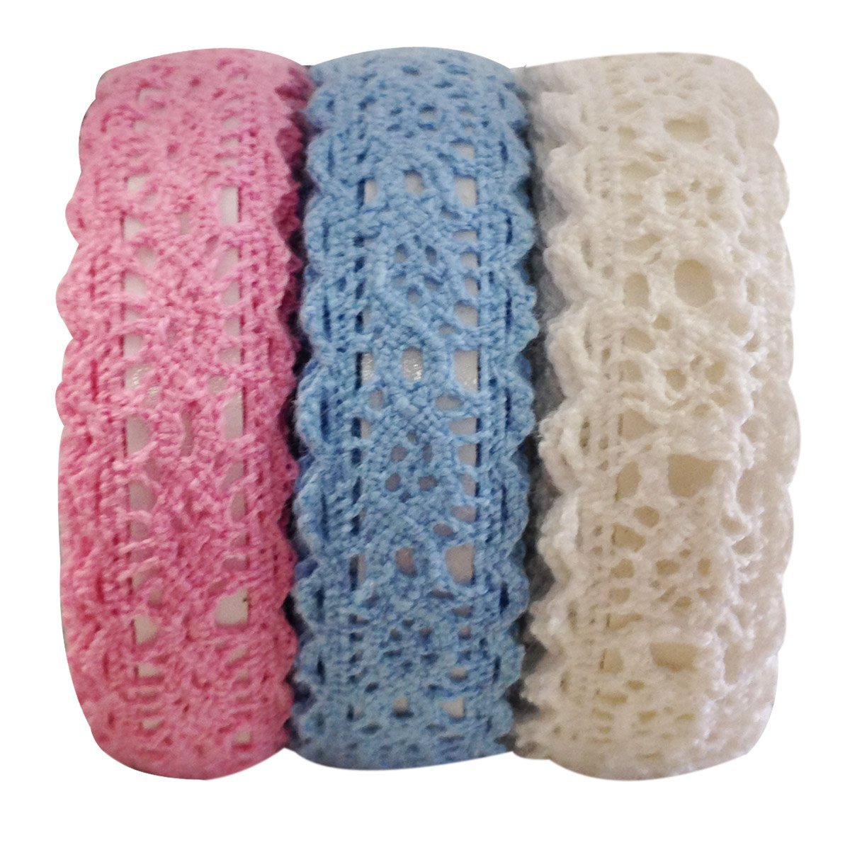 Wrapables Decorative Lace Tape (Set of 3)